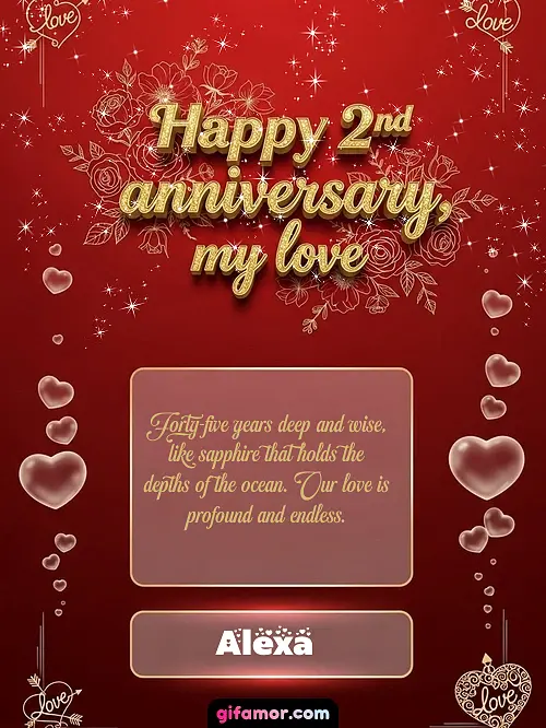 Happy 2st anniversary, my love III Alexa