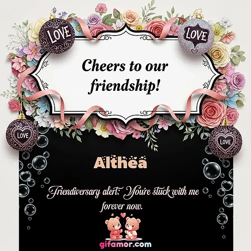 Cheers to our friendship!  VI Althea Gif Download