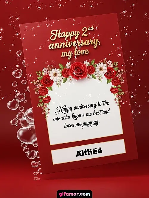 Happy anniversary to the one who knows me best and loves me anyway.