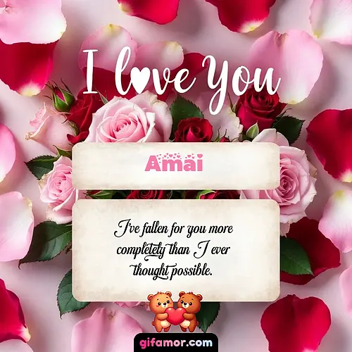 I love you V Amai Gif Download