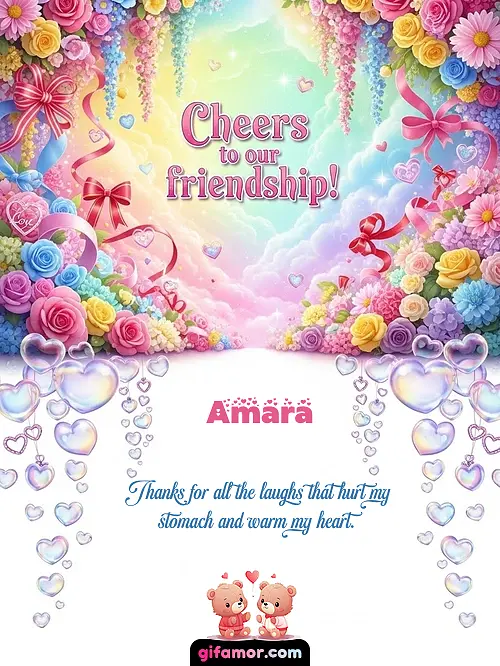 Cheers to our friendship! I Amara Gif Download