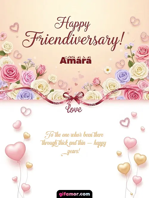 Happy friendiversary! Amara Gif Download