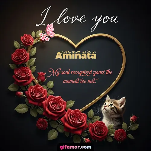I love you Aminata Gif Download