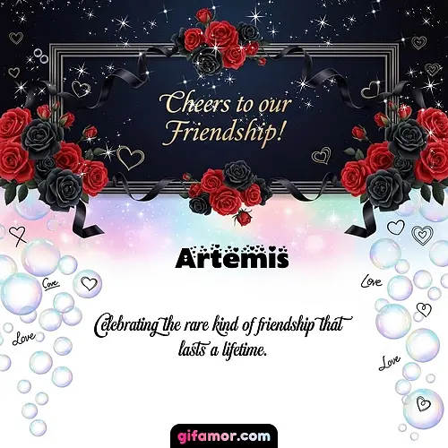 Cheers to our friendship!  V Artemis Gif Download