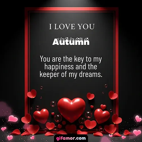 I love you I Autumn Gif Download