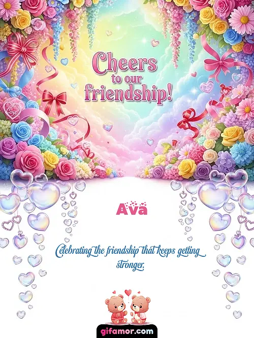 Cheers to our friendship! I Ava