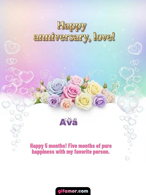 Happy anniversary, love! III Ava