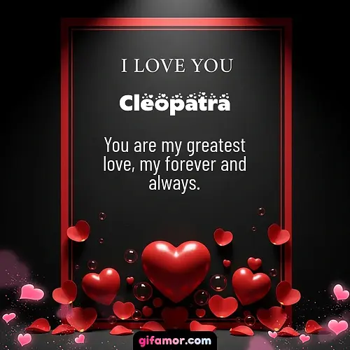 I love you I Cleopatra Gif Download