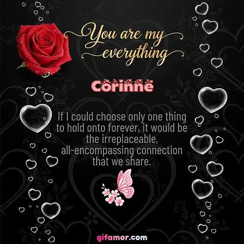 If I could choose only one thing to hold onto forever, it would be the irreplaceable, all-encompassing connection that we share.