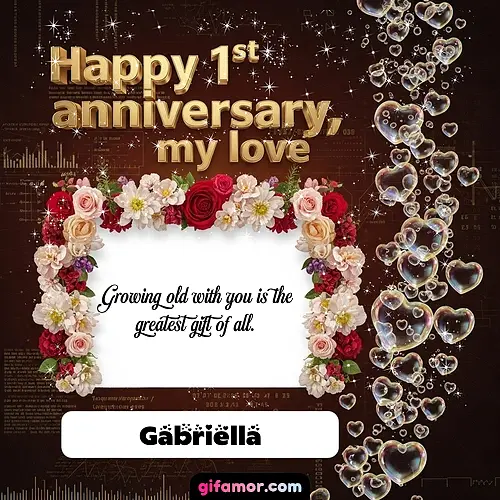 Happy 1st anniversary, my love IV Gabriella