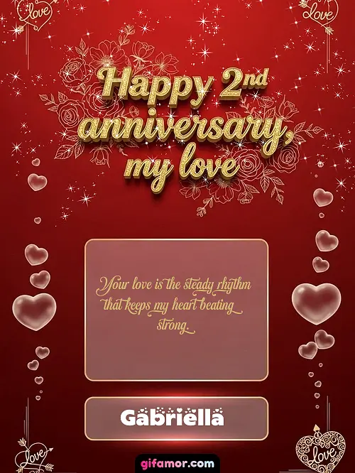 Happy 2st anniversary, my love III Gabriella