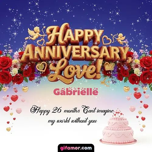 Happy one month anniversary, love! Gabrielle