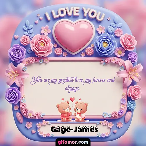 I Love You XVII Gage-James