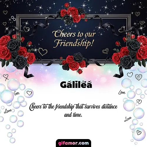 Cheers to our friendship!  V Galilea