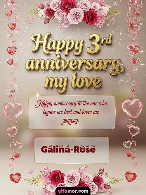 Happy 4st anniversary, my love Galina-Rose