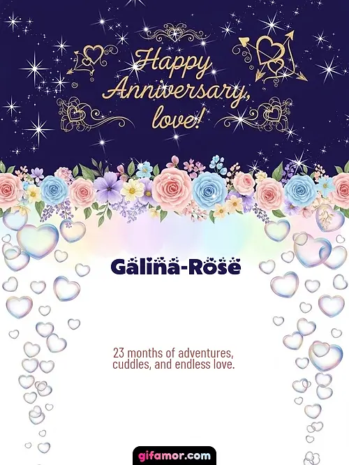 Happy anniversary, love! Galina-Rose