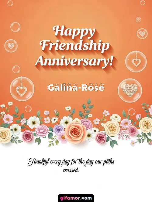 Happy friendship anniversary! III Galina-Rose