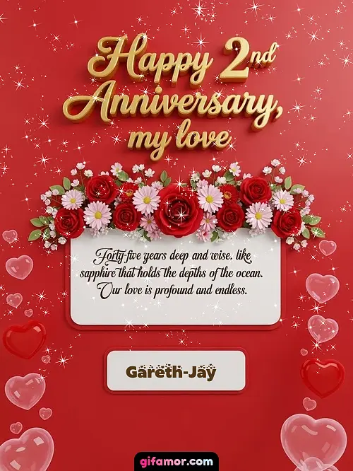 Happy 2st anniversary, my love I Gareth-Jay
