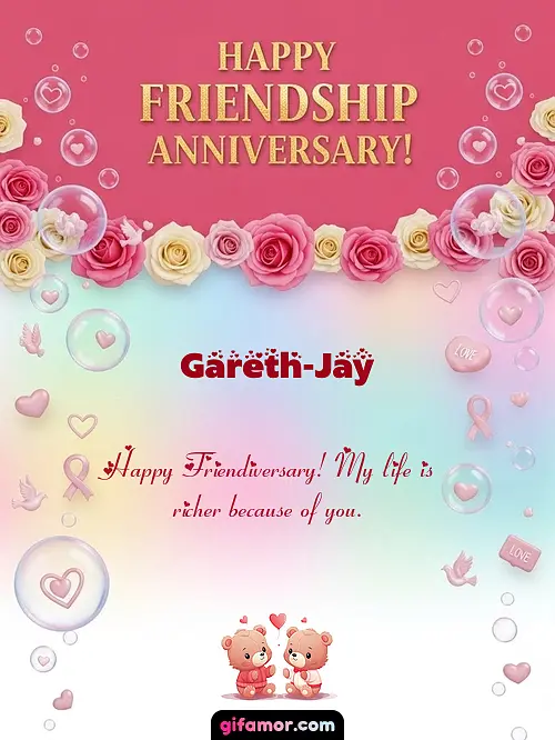 Happy friendship anniversary! I Gareth-Jay
