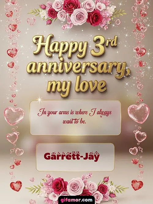 Happy 4st anniversary, my love Garrett-Jay