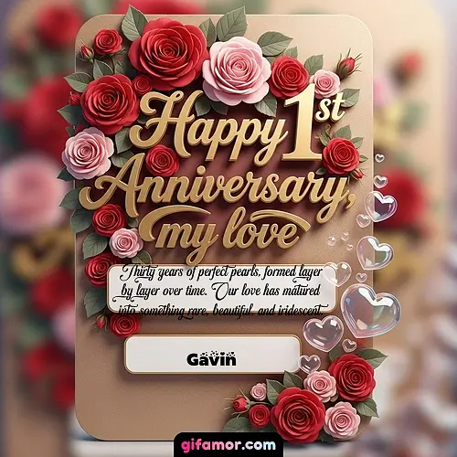 Happy 1st anniversary, my love V Gavin Gif Download