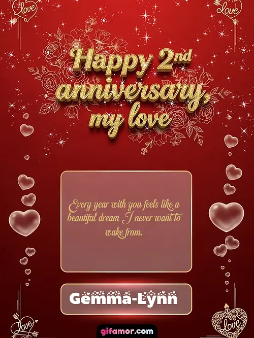 Happy 2st anniversary, my love III Gemma-Lynn