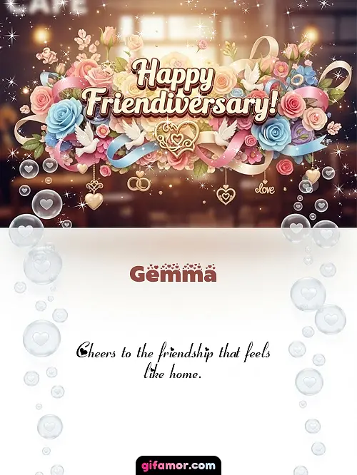 Happy friendiversary! I Gemma Gif Download