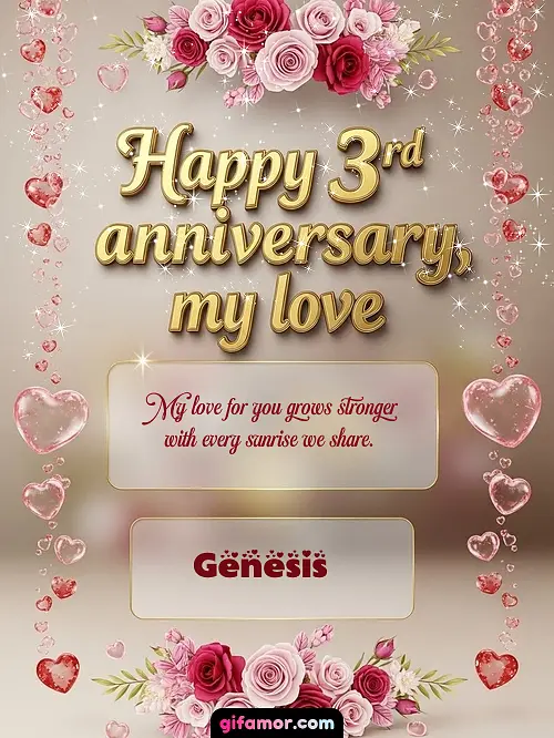 Happy 4st anniversary, my love Genesis