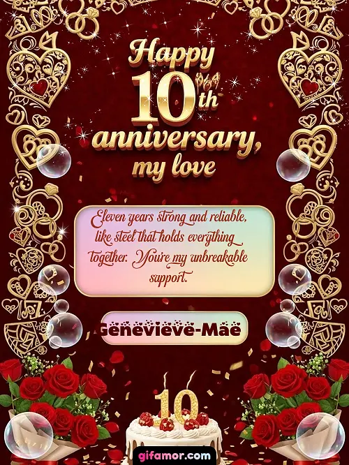Happy 10th anniversary, my love Genevieve-Mae