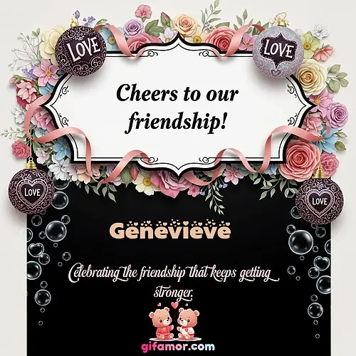 Cheers to our friendship!  VI Genevieve