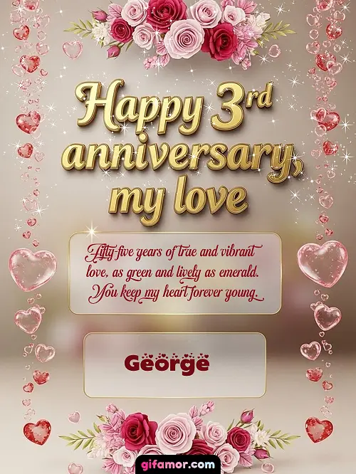 Happy 4st anniversary, my love George