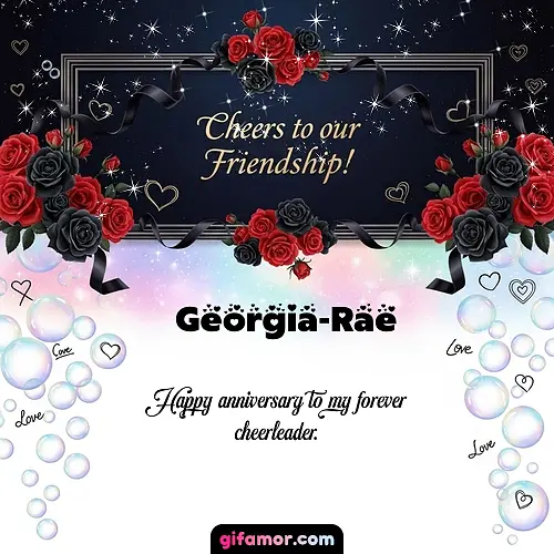 Cheers to our friendship!  V Georgia-Rae