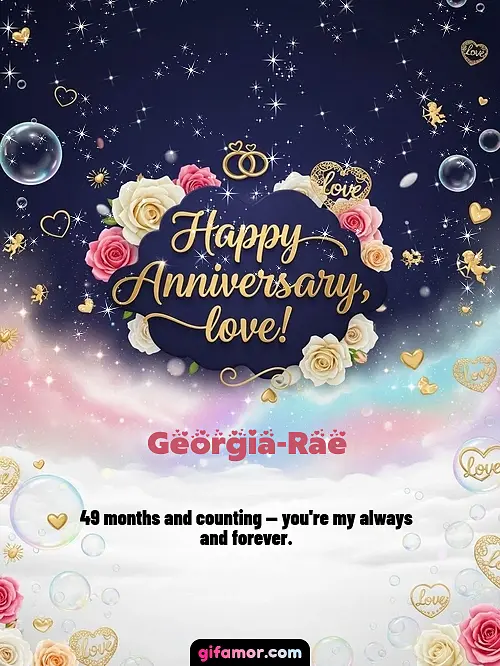 Happy anniversary, love! II Georgia-Rae