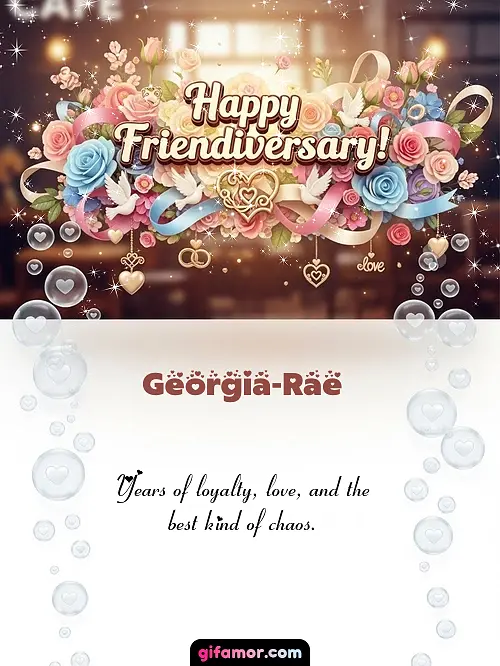 Happy friendiversary! I Georgia-Rae