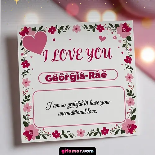I Love You III Georgia-Rae