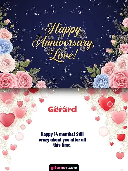 Happy anniversary, love! I Gerard