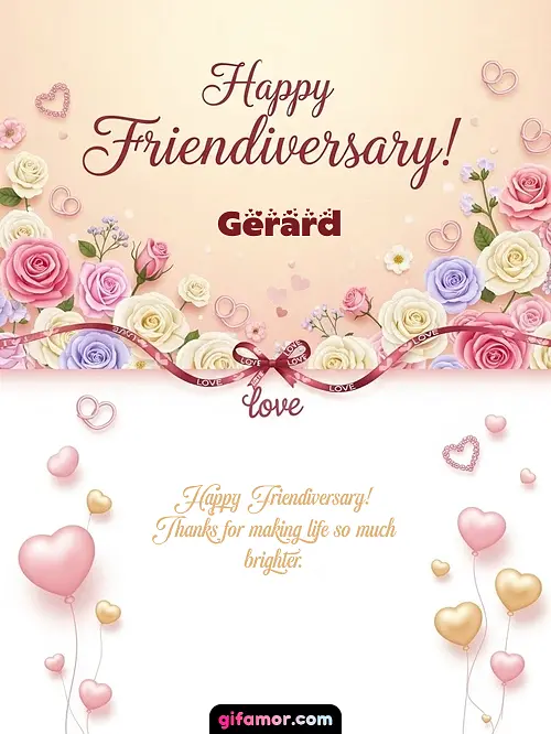 Happy friendiversary! Gerard
