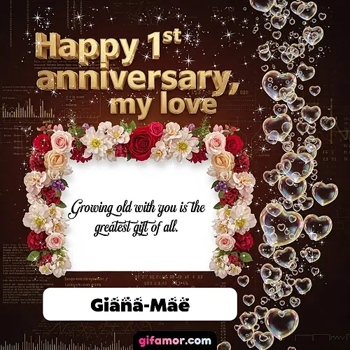 Happy 1st anniversary, my love IV Giana-Mae