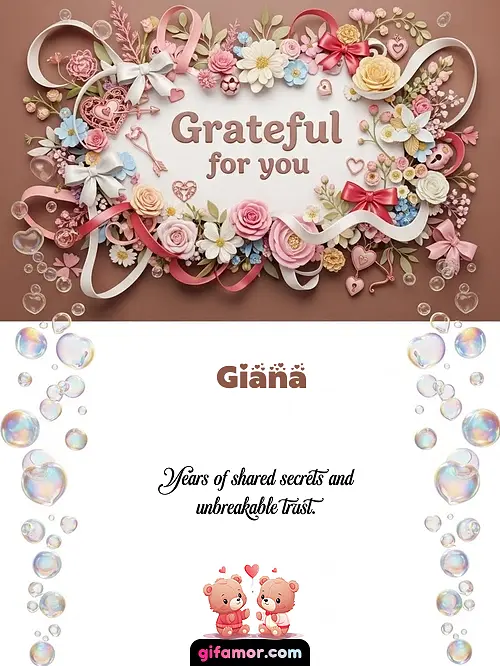 Grateful for you Giana