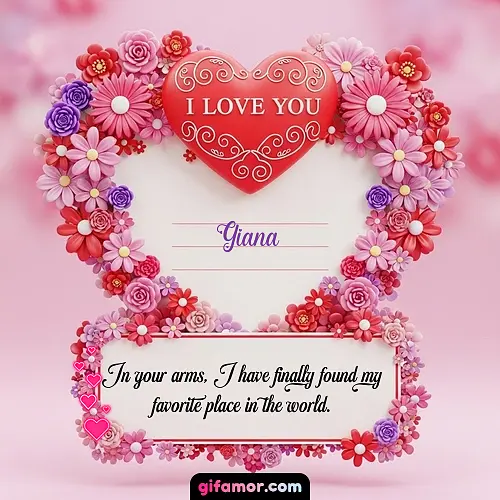I Love You IX Giana