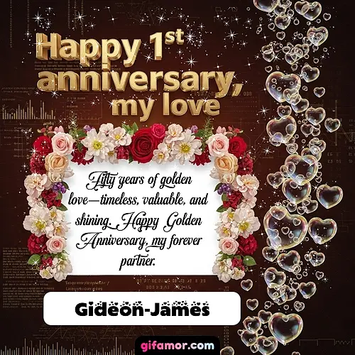 Happy 1st anniversary, my love IV Gideon-James