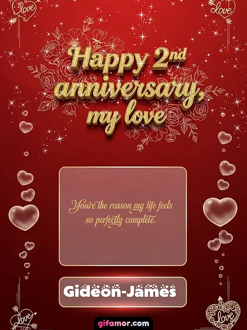 Happy 2st anniversary, my love III Gideon-James