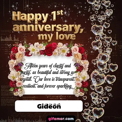 Happy 1st anniversary, my love IV Gideon