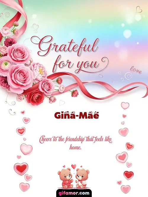 Grateful for you! II Gina-Mae