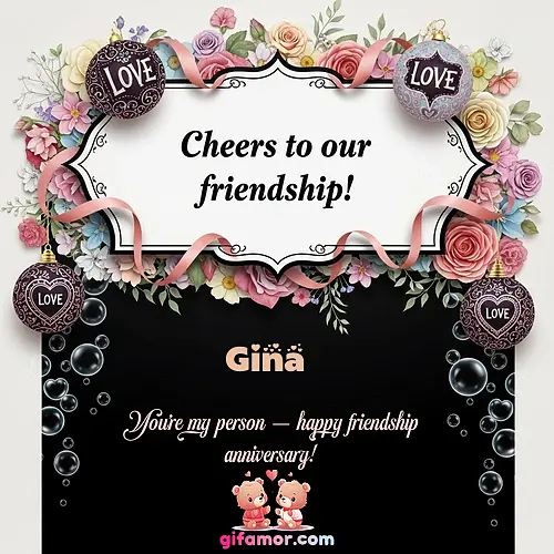 Cheers to our friendship!  VI Gina