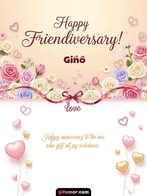 Happy friendiversary! Gino