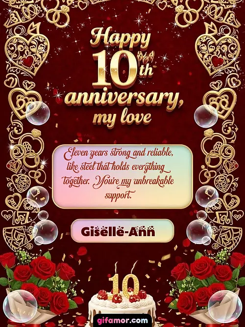 Happy 10th anniversary, my love Giselle-Ann
