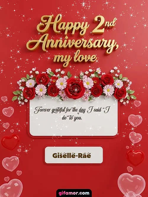 Happy 2st anniversary, my love I Giselle-Rae