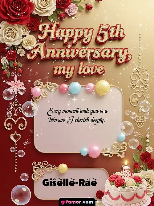Happy 5st anniversary, my love Giselle-Rae
