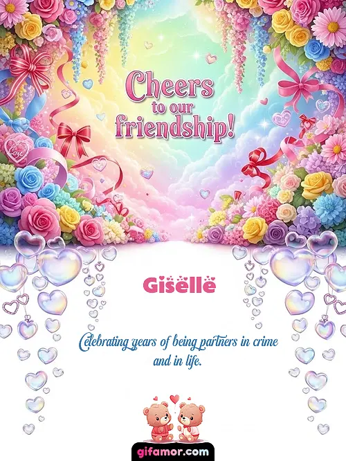 Cheers to our friendship! I Giselle
